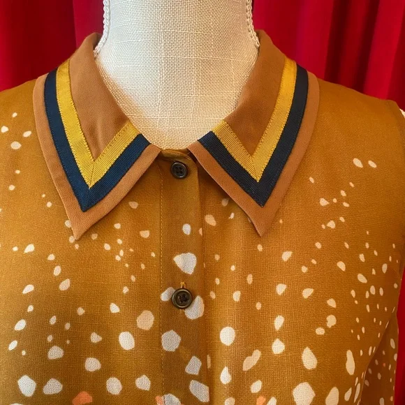 ❌sold❌ CABI SHEER CAREER BLOUSE TOP MEDIUM - Picture 2 of 6